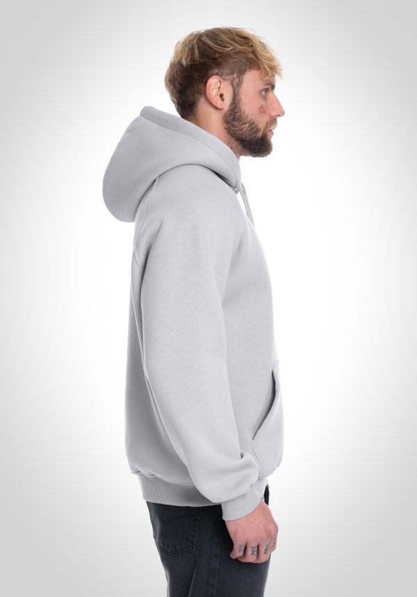 Boxy Raglan Hoodie - Light Grey Mode – Bild 3
