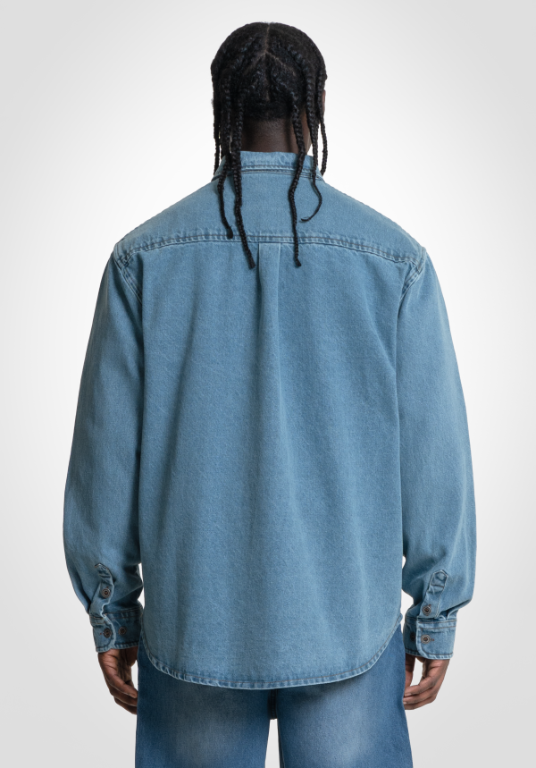 Denim Shirt - Bleached Washed Verkauf – Bild 5