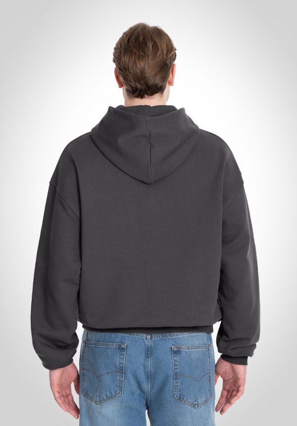Oversize Hoodie - 500 GSM French Terry 100% Cotton - Slate Grey Rabatt – Bild 4