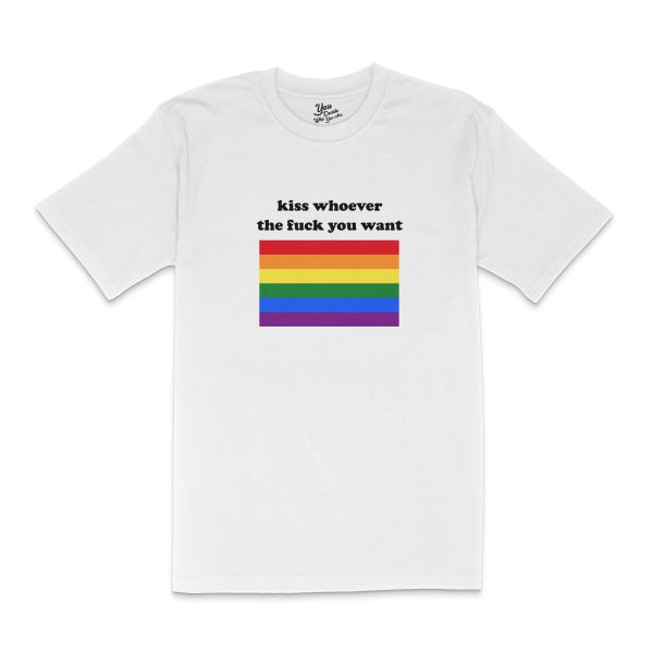 kiss whoever the fuck you want T-Shirt Angebot – Bild 4