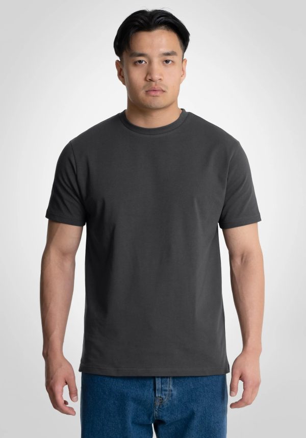 Heavy Regular Fit Tee - Slate Grey Rabatt