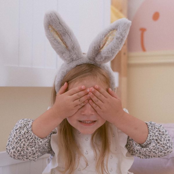 Fluffle Bunny Ear Headband - Smoke Online-Verkauf – Bild 2