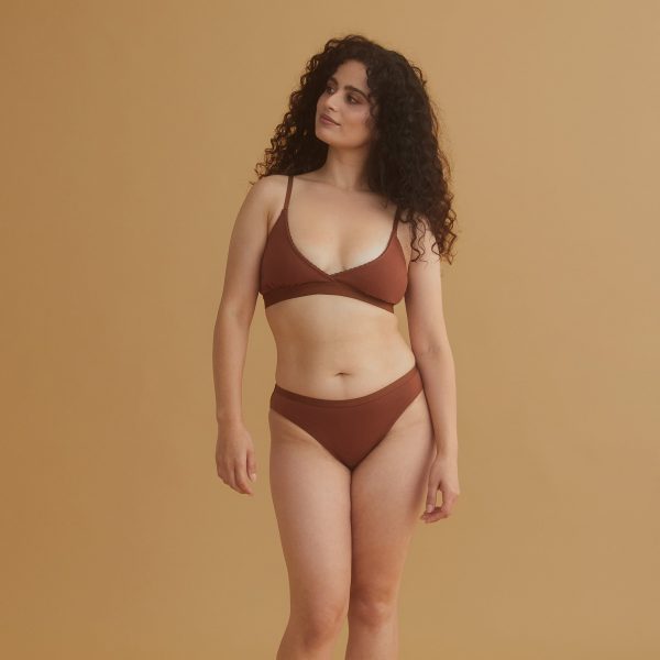 Tutti Organic Cotton Bralette - Chestnut Verkauf – Bild 5