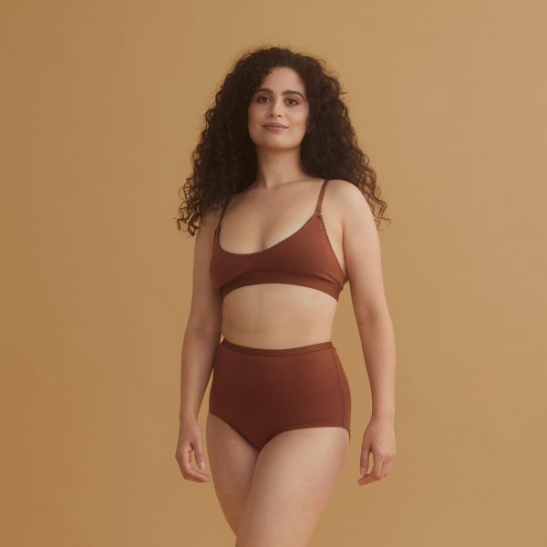 Blooma Organic Cotton Nursing Bra - Chestnut Online-Schn?ppchen – Bild 4